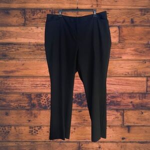 Worthington Curvy Fit Perfect Trouser Black Dress Pants Size 16WP